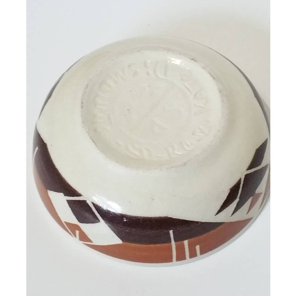 Vintage Sioux Native American Southwest Miniature Pottery Signed Kate Dismounts - Picture 5 of 10